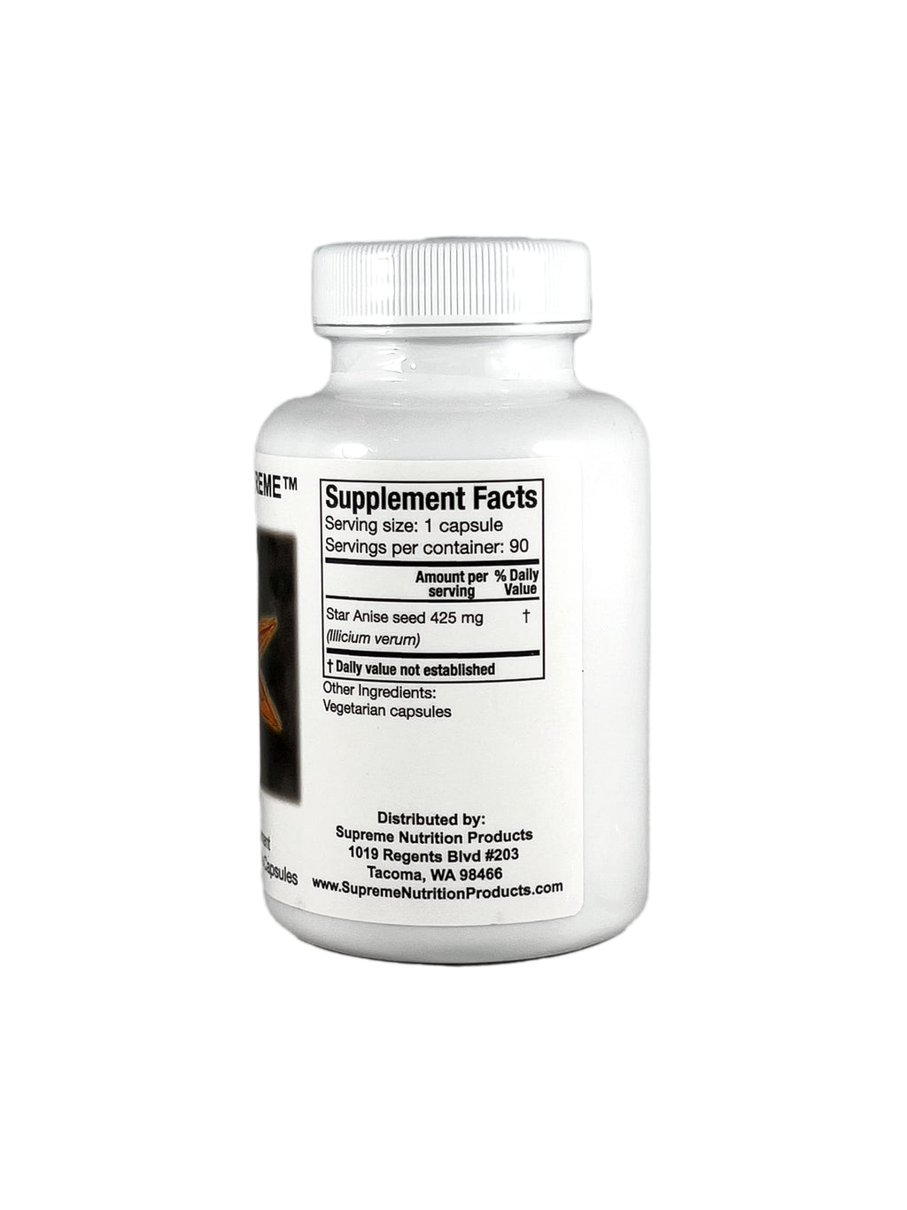 Supreme Nutrition Illicium Supreme Star Anise - 180 Vegetarian Capsules - image 2
