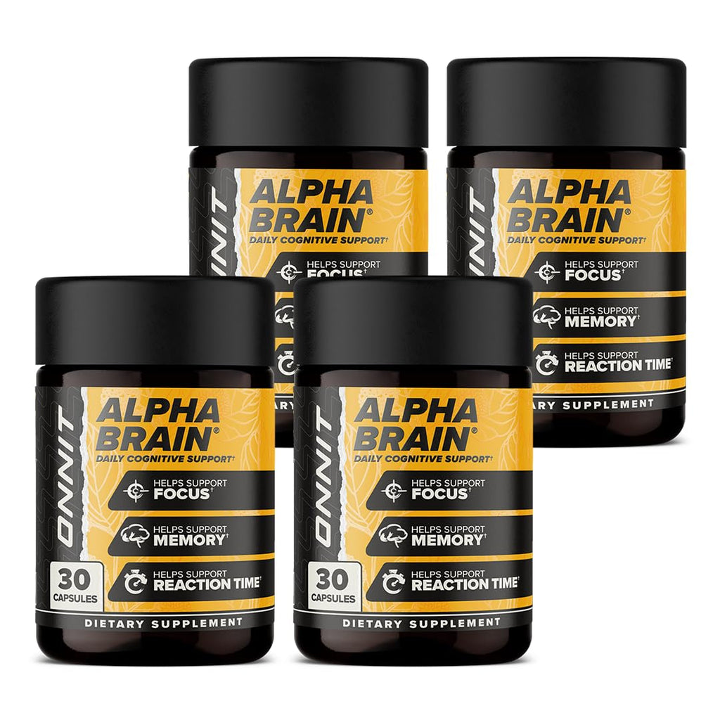 ONNIT Alpha Brain Nootropic for Focus & Memory - 120 Capsules