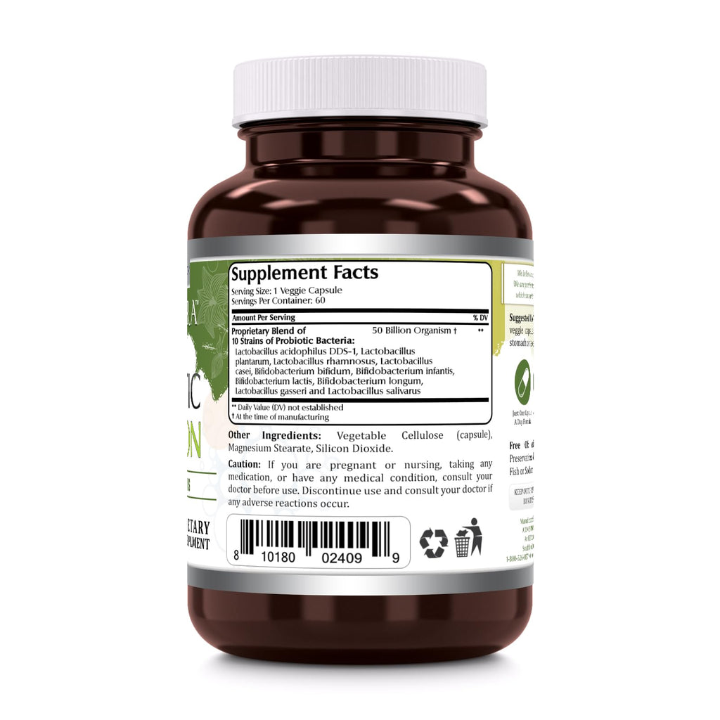 Amazing Flora Probiotic 50 Billion 10 Strains - 60 Capsules - image 2