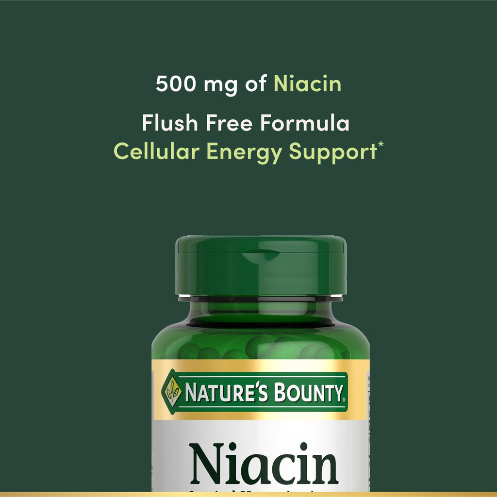 Nature's Bounty Niacin 500mg Flush Free - 120 Capsules - image 3