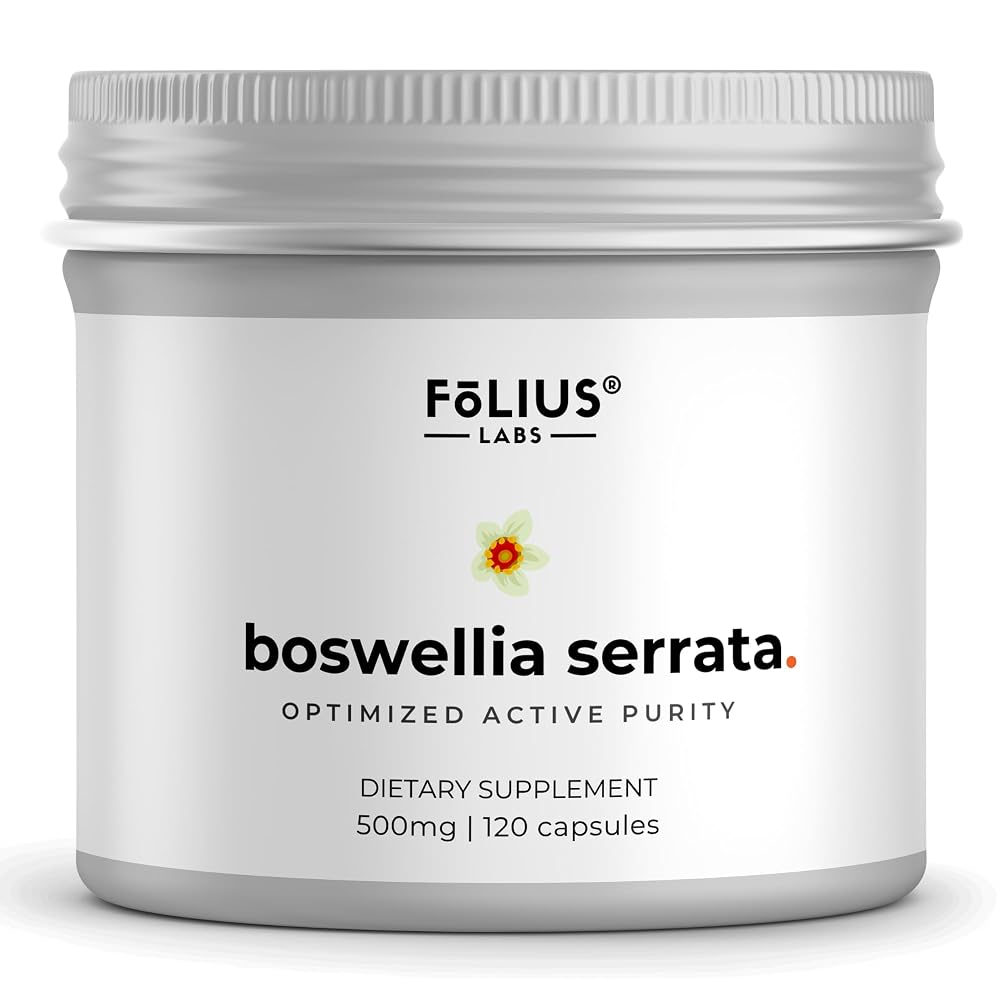 FOLIUS LABS Boswellia Serrata Extract 500mg Joint Support