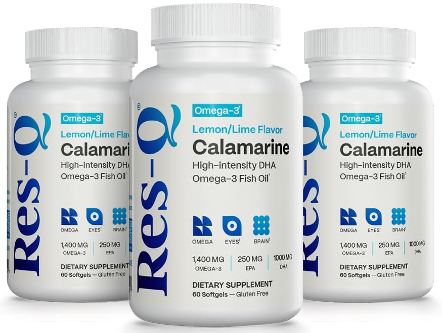 Res-Q Calamarine DHA Omega-3 Fish Oil - 60 Capsules (3-Pack)