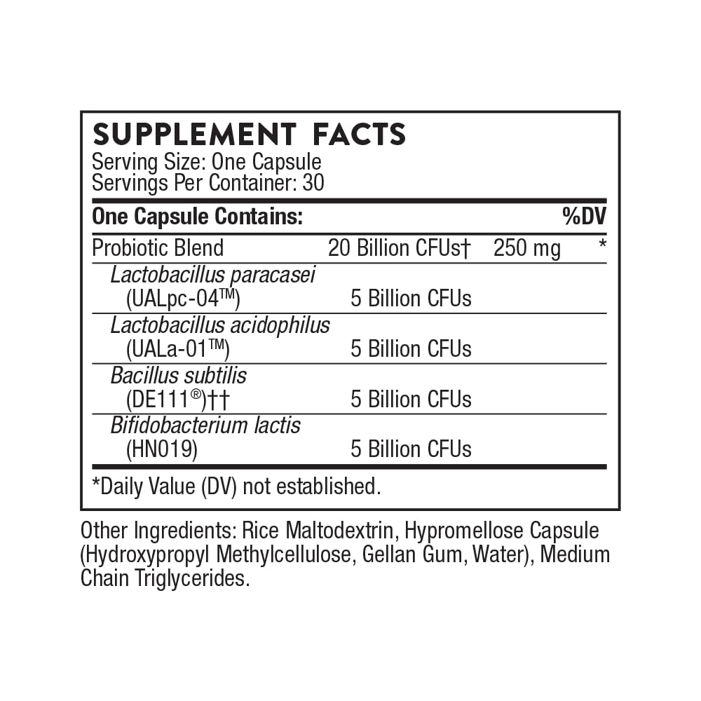 Thorne FloraSport 20B Probiotic - 30 Capsules - image 2
