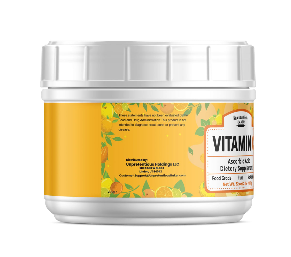 Unpretentious Vitamin C Powder - 32 Ounce - image 2