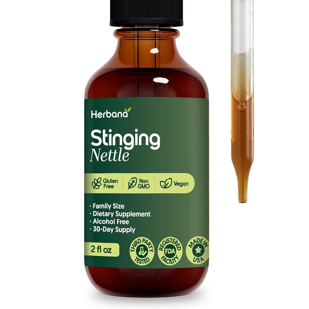 HERBANA MANUFACTURING Stinging Nettle Leaf and Root Liquid Extract