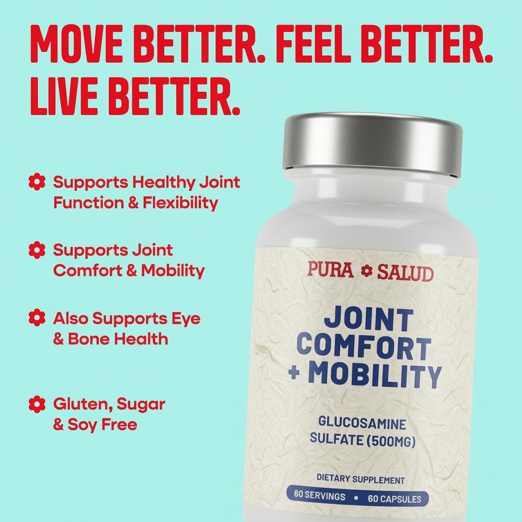Basic Brands Pura Salud Pureflex Glucosamine Sulfate 500mg