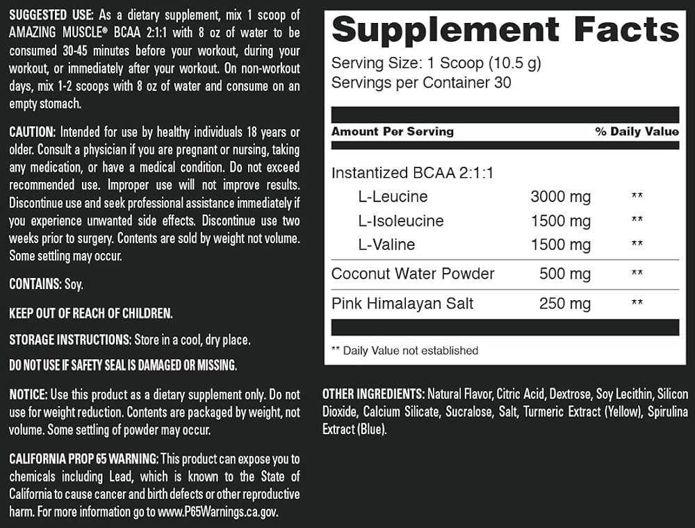 Amazing Muscle BCAA 2:1:1