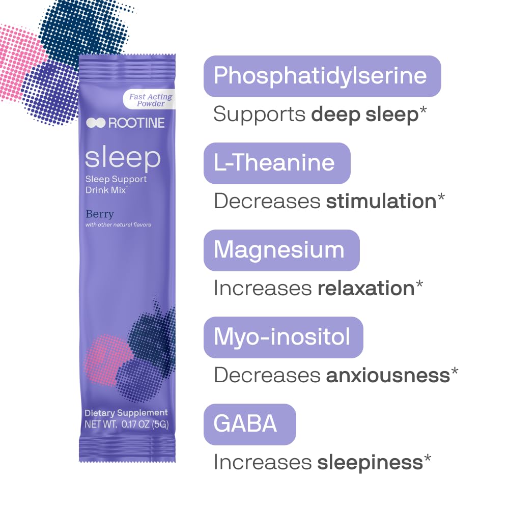 Rootine Sleep Magnesium Supplement Powder for Sleep & Stress Support