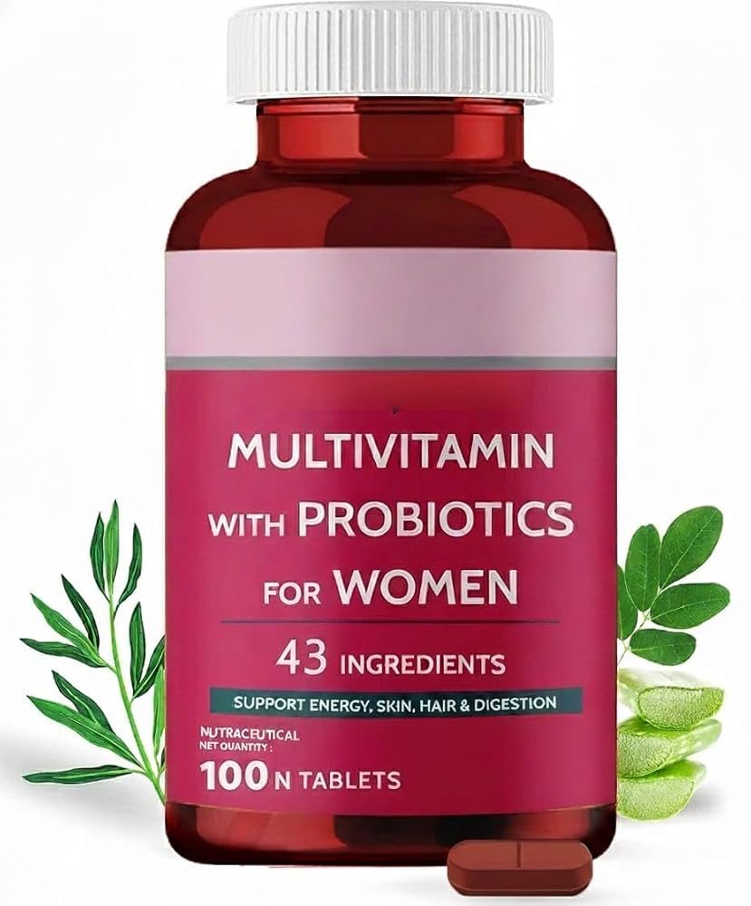 Generic Multivitamin with Probiotics for Women - 100 Vegetarian Tablets