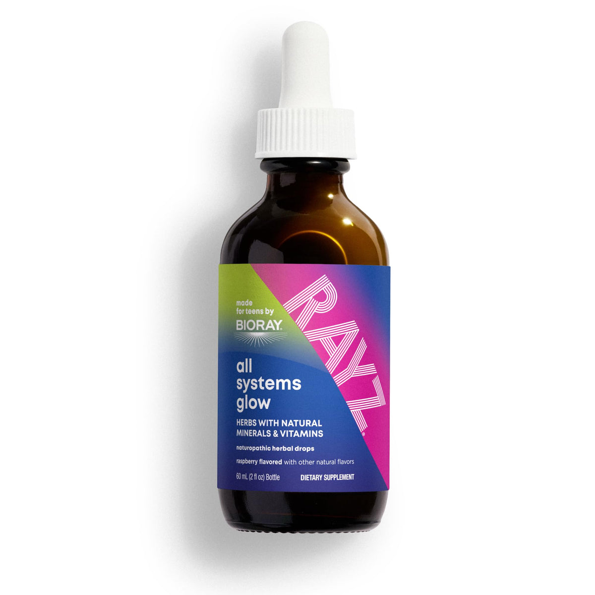 BIORAY RAYZ All Systems Glow Vitamin Drops for Teens - 2 fl oz