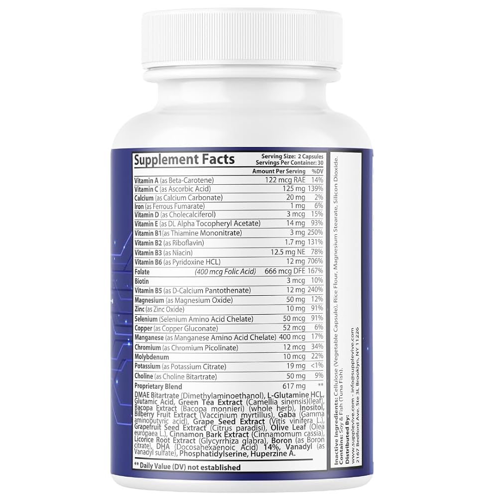 pumpup nutrition Supplevive MindTech Nootropic Brain Support - 60 Capsules - image 2