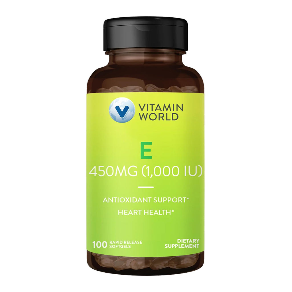 Vitamin World Vitamin E 1000 IU Softgels - 100 Softgels