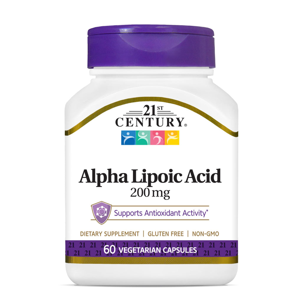 21st Century Alpha Lipoic Acid 200mg Antioxidant - 60 Capsules