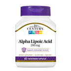21st Century Alpha Lipoic Acid 200mg Antioxidant - 60 Capsules