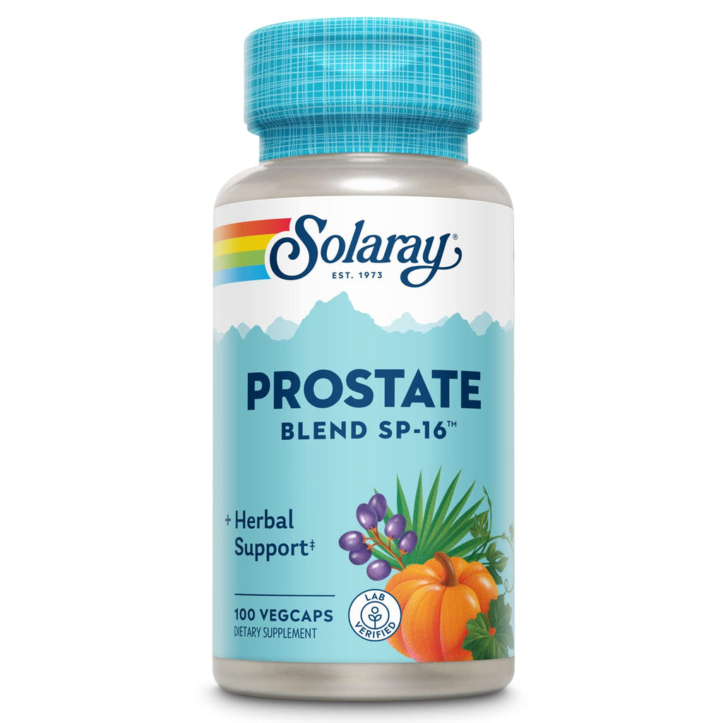 Solaray Prostate Blend SP-16 Saw Palmetto for Men - 100 Vegetarian Capsules