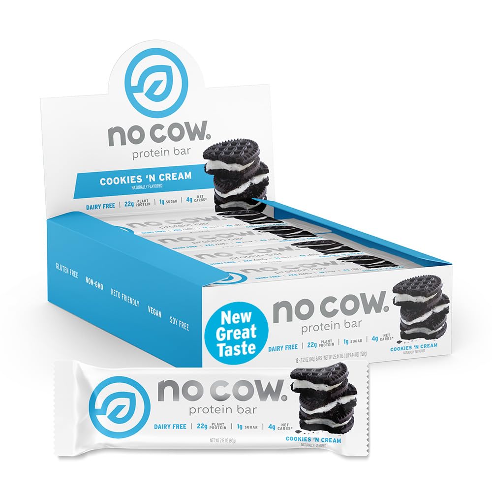 No Cow Vegan Protein Bars, Best Sellers, Upgraded