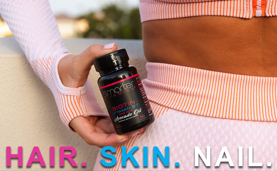 SmarterVitamins Smarter Biotin 5000mcg in Avocado Oil