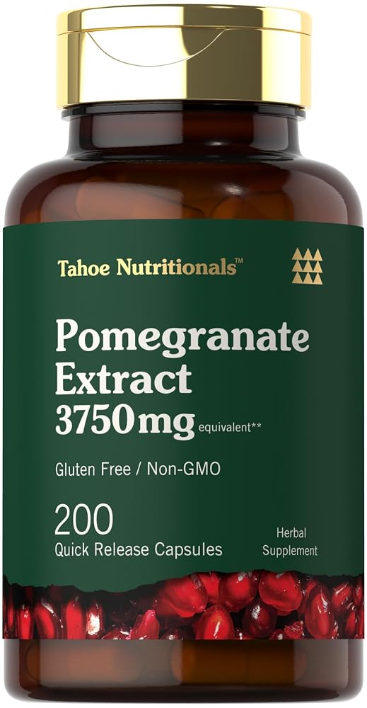 Tahoe Nutritionals Pomegranate Extract Capsules - 200 Count