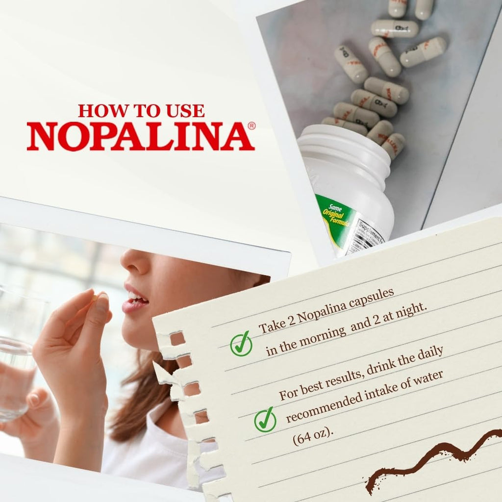 Nopalina Flax Seed Plus Fiber Supplement - 240 Capsules - image 6