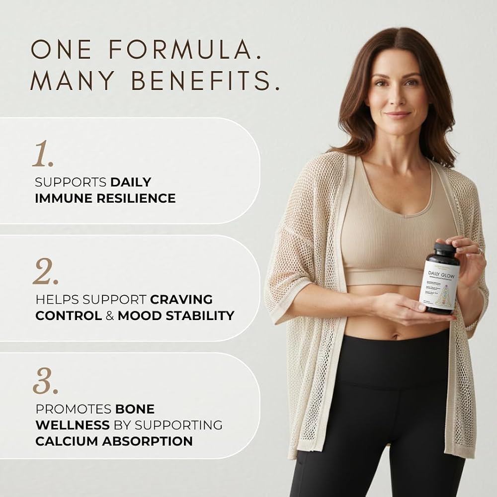 Glow Natural Wellness Daily Glow Multivitamin for Women - 120 Capsules - image 4