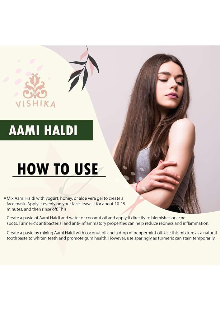 VISHIKA Aami Haldi Powder Exfoliator - 100g - image 5
