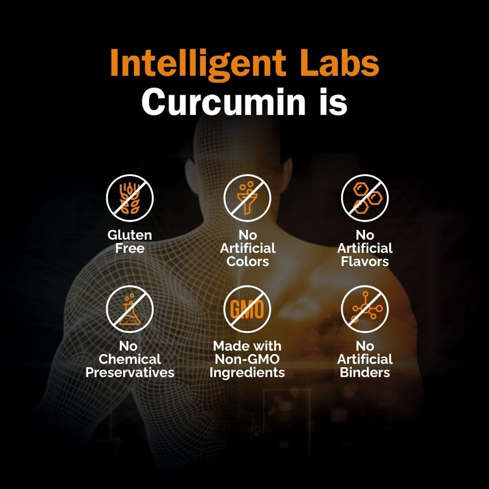 Intelligent Labs Curcumin Turmeric Extract 1000mg Joint Support - 120 Capsules - image 6