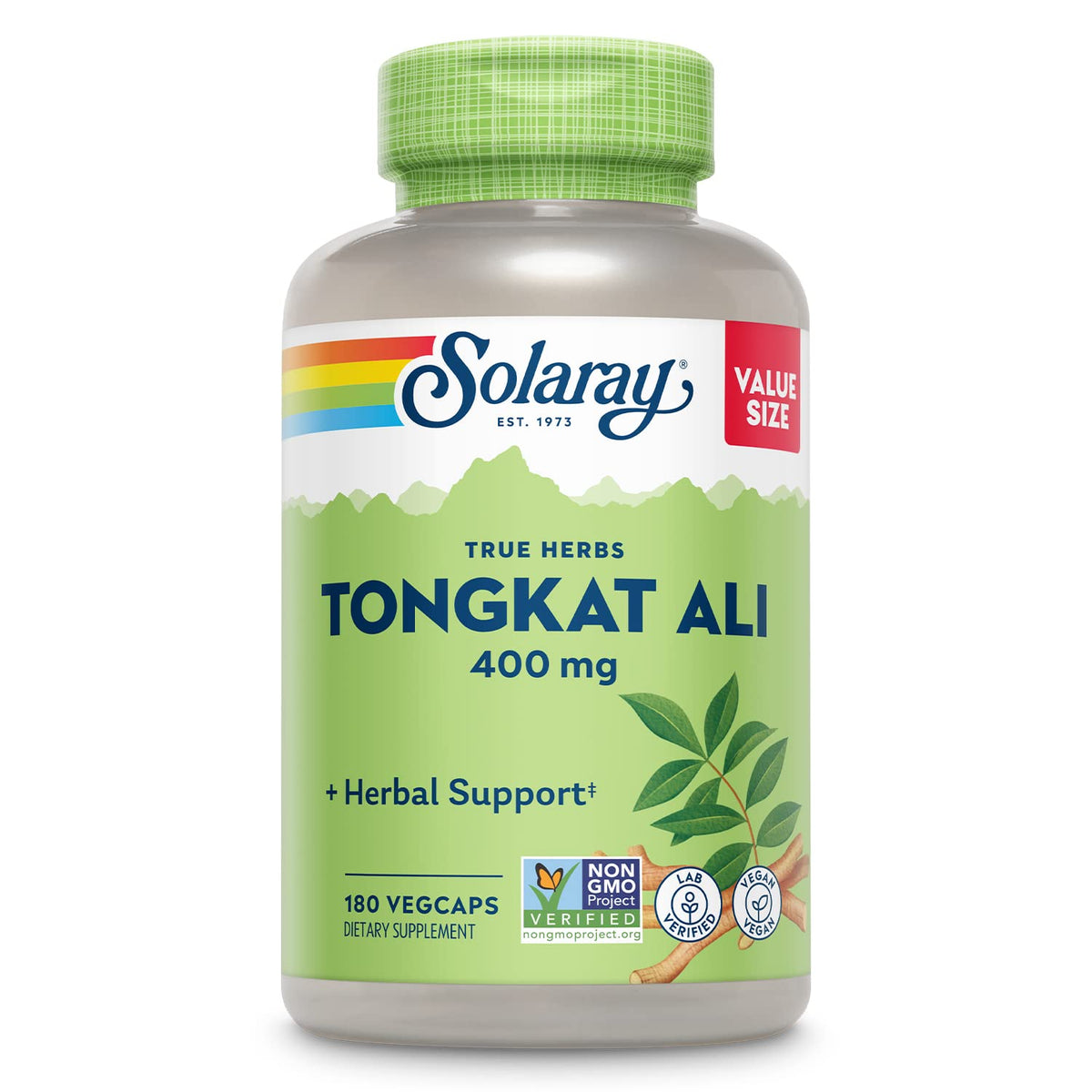 SOLARAY Tongkat Ali 400 mg - 180 Vegetarian Capsules