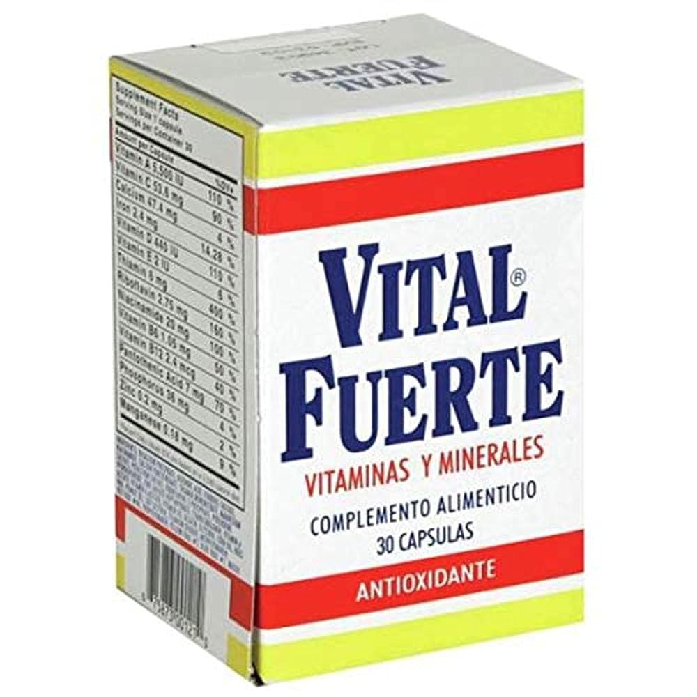 Sanar Vital Fuerte Vitamins and Minerals Supplement - 30 Capsules