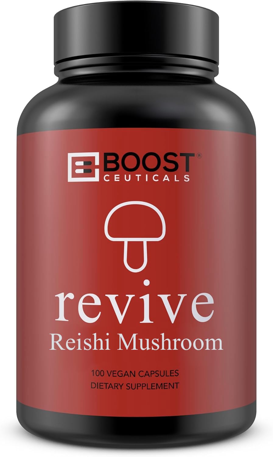 BoostCeuticals Reishi Mushroom 900mg Vegan Supplement - 100 Capsules
