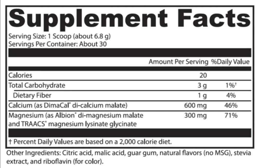 ProGlow Calcium & Magnesium Drink Powder - 30 Servings - image 2