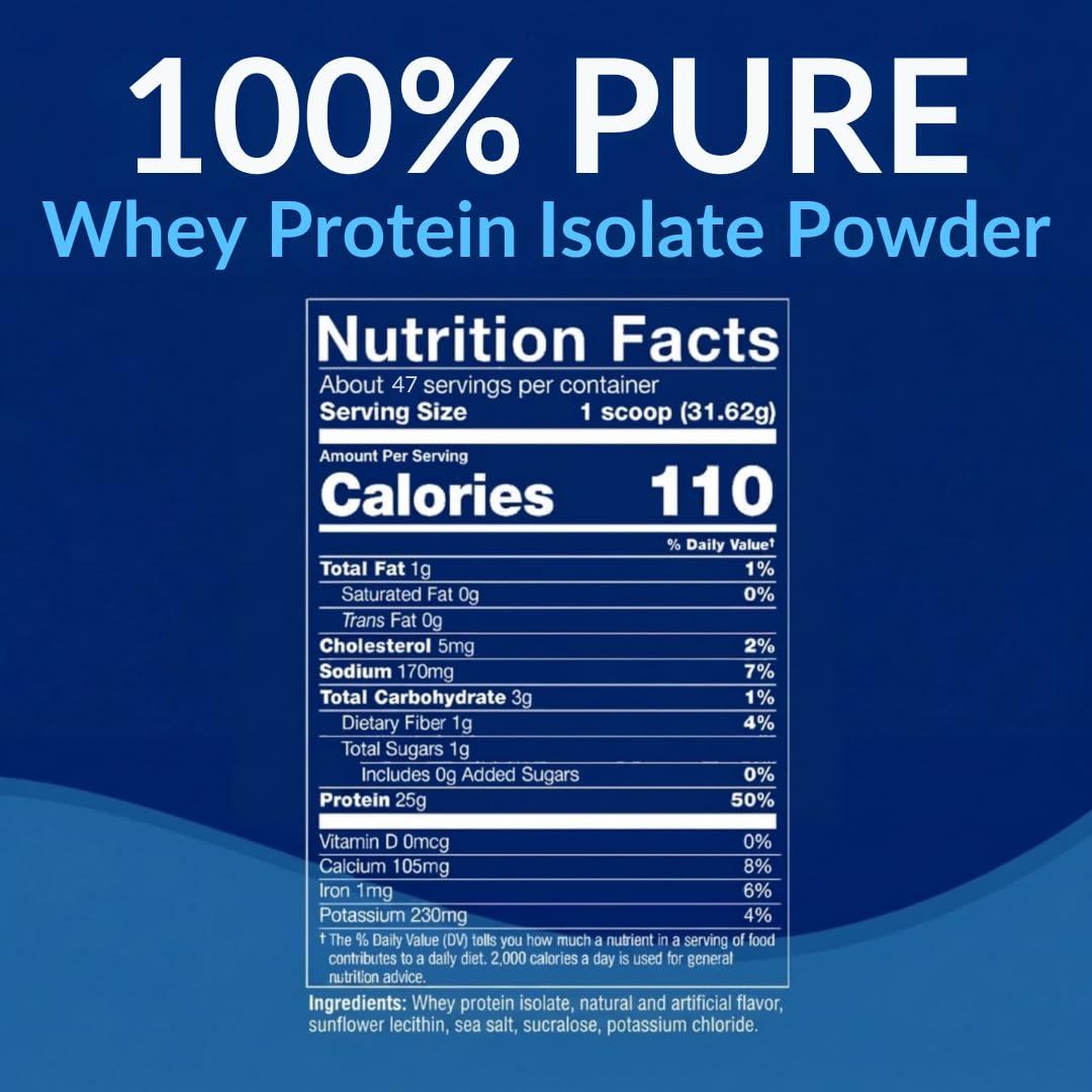 BodyTech Whey Protein Isolate Powder - 25 Grams of Protein per