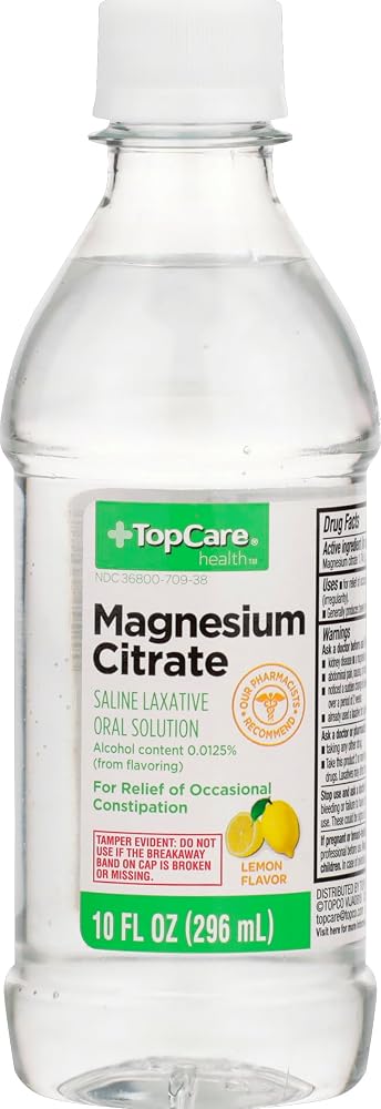 TopCare Magnesium Citrate Lemon - 10 Fl Oz