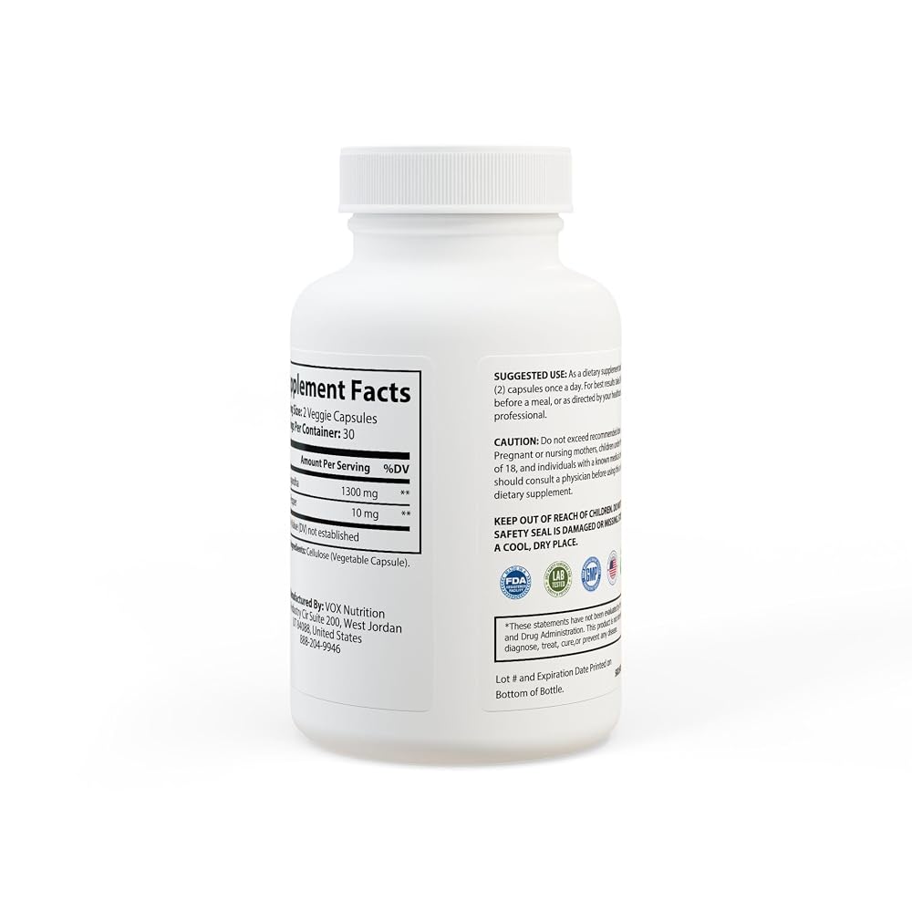 Yogatein Ayurvedic Ashwagandha - 60 Capsules - image 2