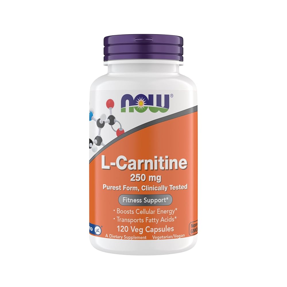 Now Supplements, L-Carnitine 250 mg, Purest Form, Amino Acid, Fitness