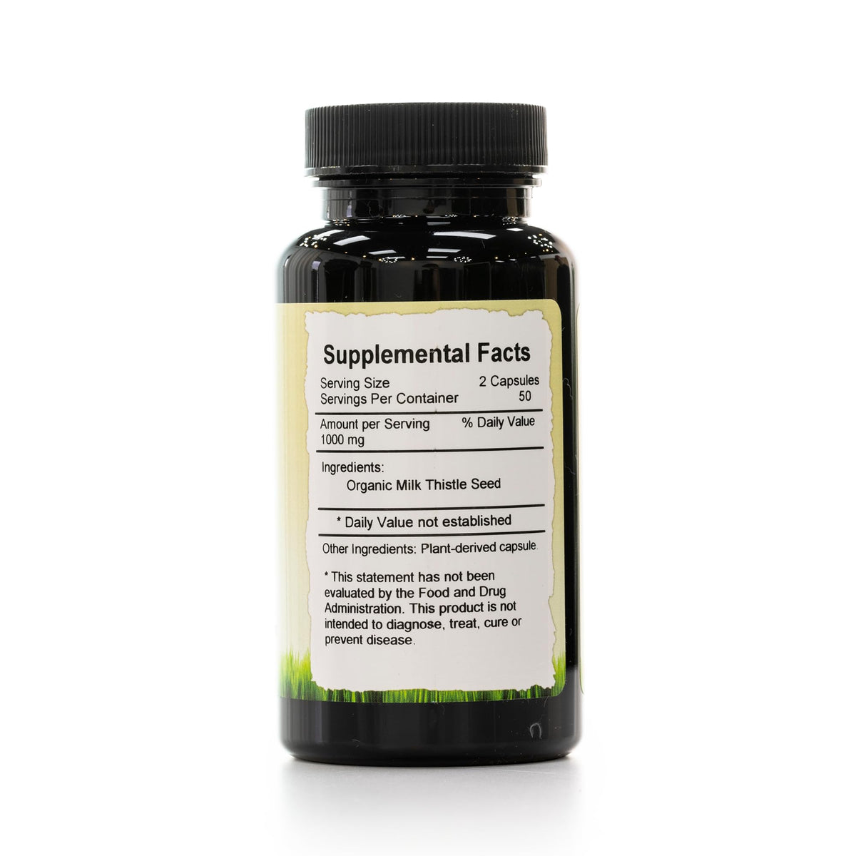 Wholistic Botanicals Milk Thistle Seed Organic Capsules - 100 Capsules - image 2