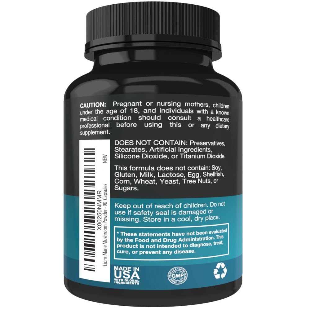 Purest Vantage Lion's Mane Supplement 1800mg - 90 Capsules - image 3