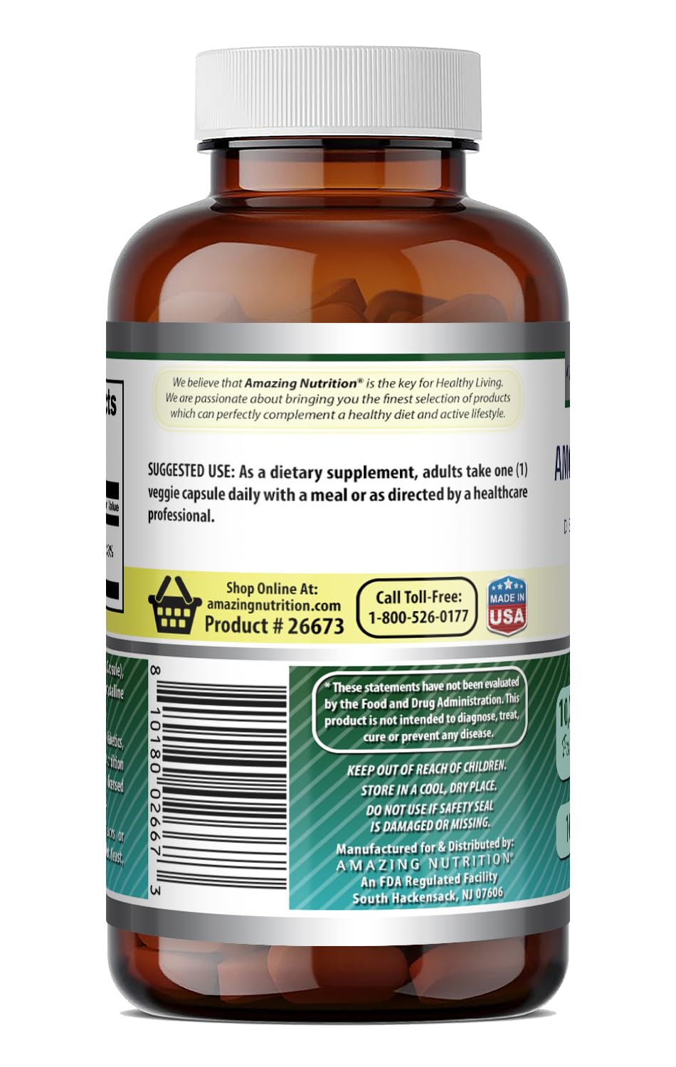 Amazing Formulas Biotin 10000 mcg Veggie Capsules