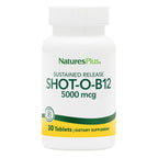 NaturesPlus Shot-O-B12 5000 mcg Sustained Release - 30 Tablets