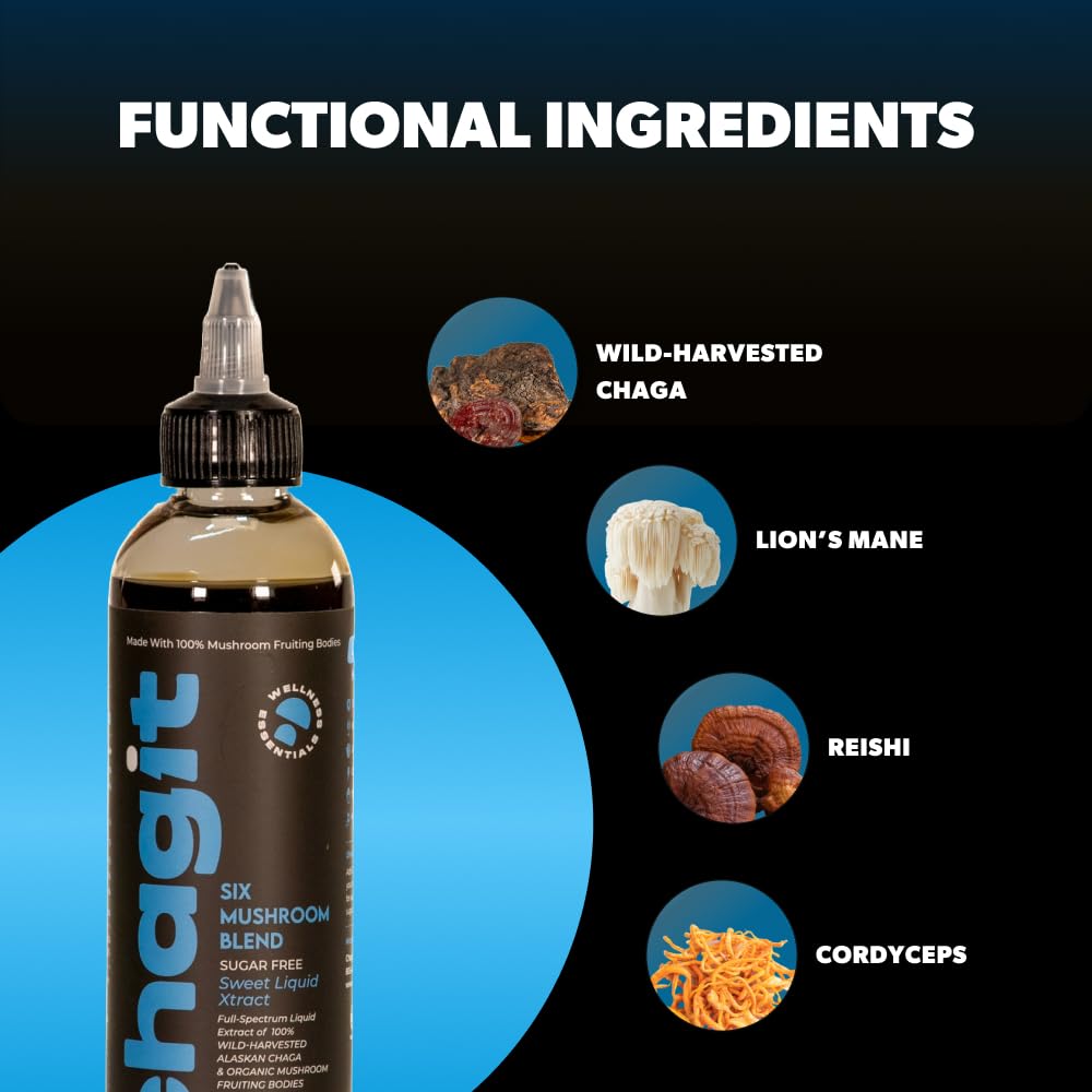 Chagit SLX Six Mushroom Blend Full-Spectrum Liquid Extract - 225 ml - image 2
