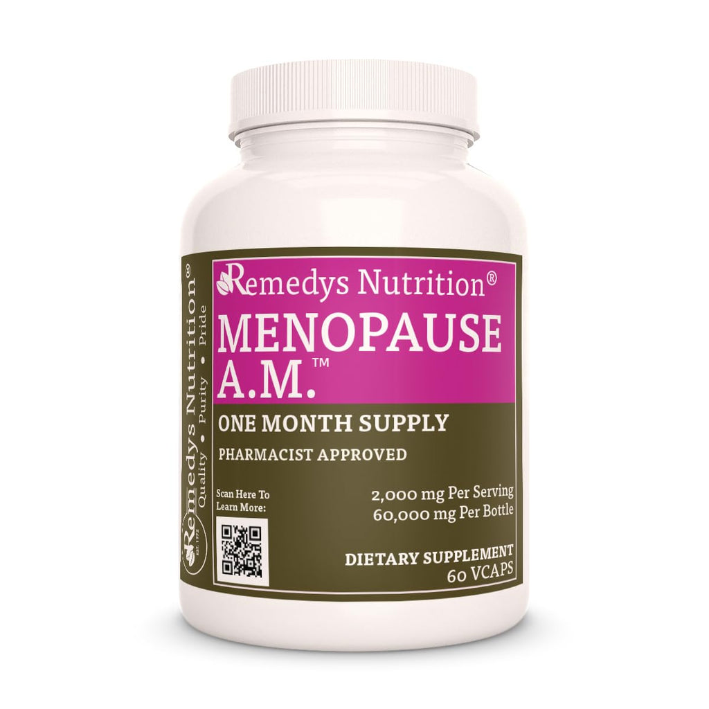 Remedy's Nutrition Menopause A.M. Herbal Supplement - 60 Vegan Capsules