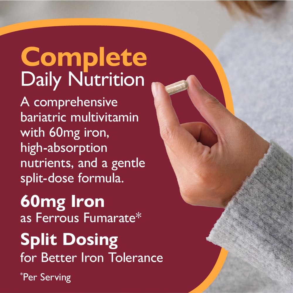 Celebrate Vitamins Multi-Complete Bariatric Multivitamin with Iron - 60 Capsules - image 8
