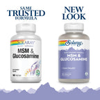SOLARAY MSM & Glucosamine Joint Support - 180 Vegetarian Capsules - image 2