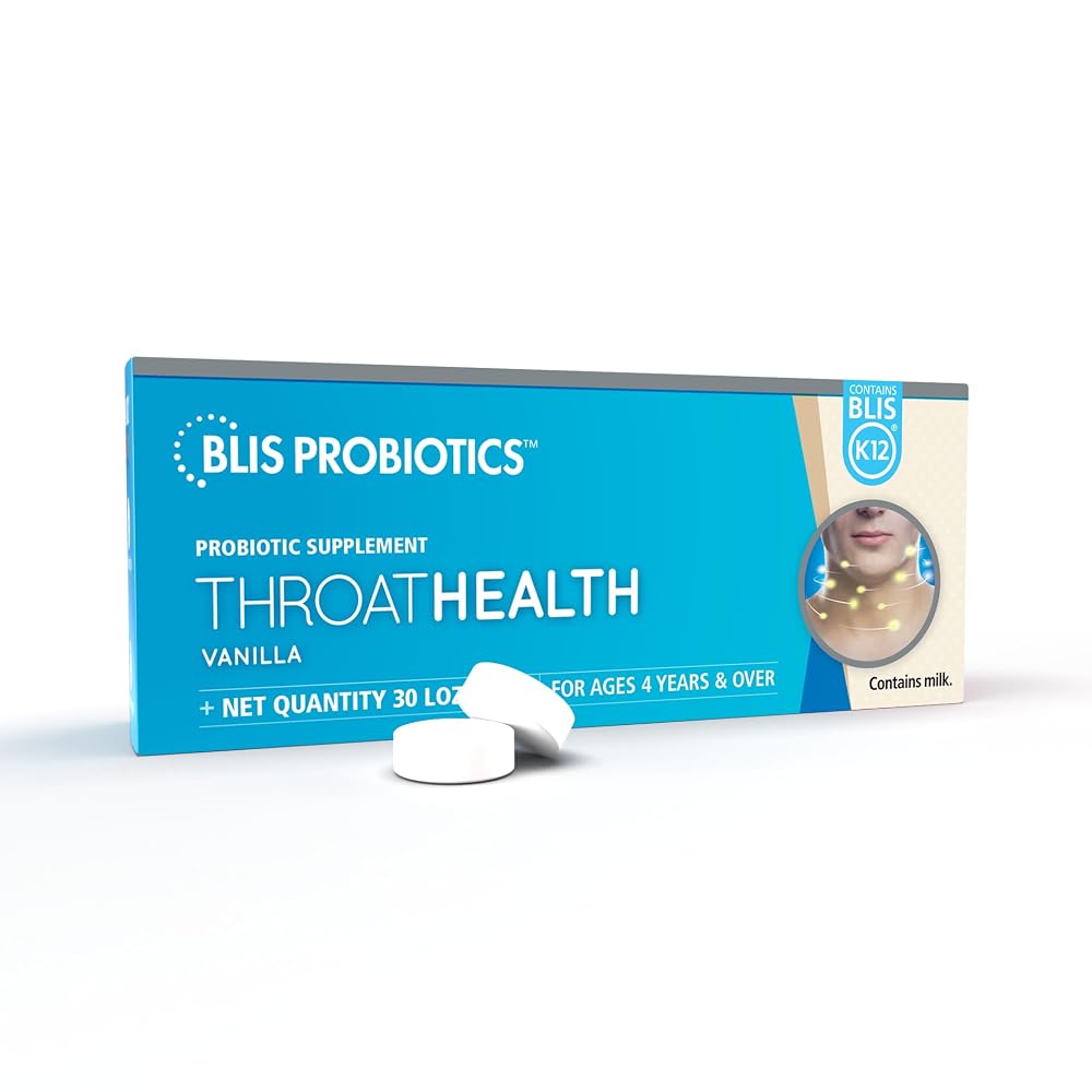BLIS ThroatHealth Oral Probiotics K12 Immune Support - 30 Lozenges