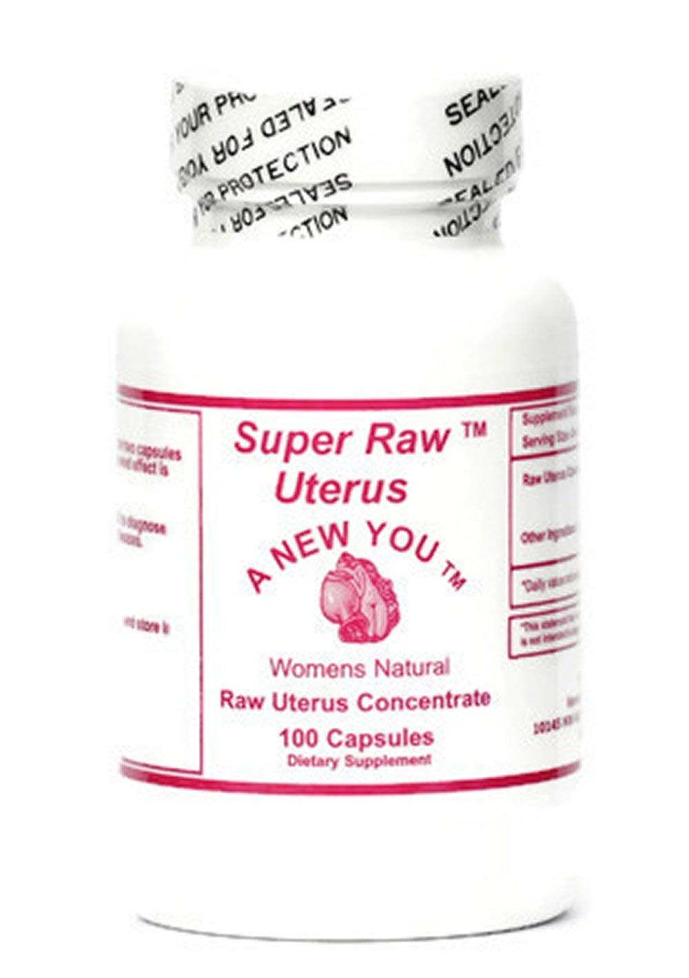 SOR, Inc. Bovine Raw Uterus Glandular Tissue - 100 Capsules