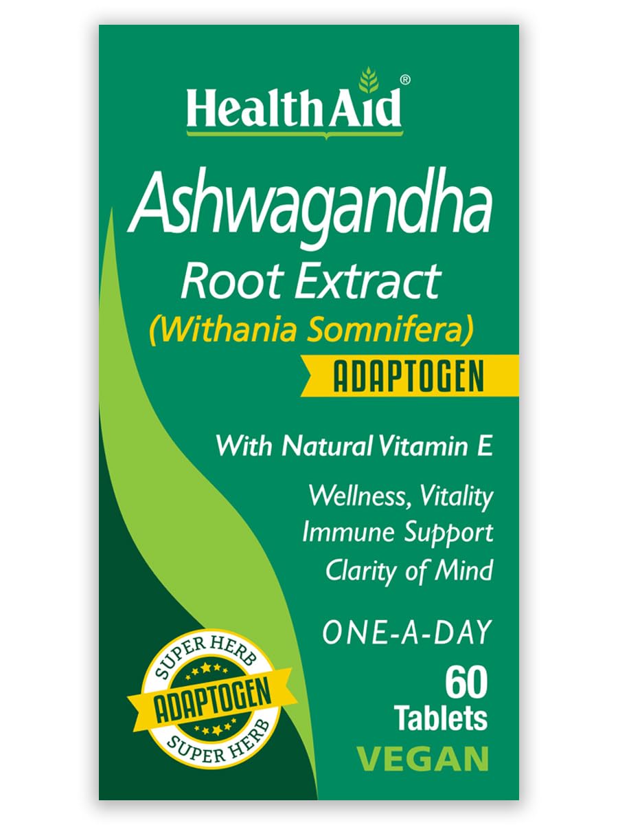 HealthAid Ashwagandha 350 mg Adaptogen Tablets - 60 Tablets - image 2