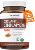 Healths Harmony USDA Organic Ceylon Cinnamon Pills - 120 Tablets