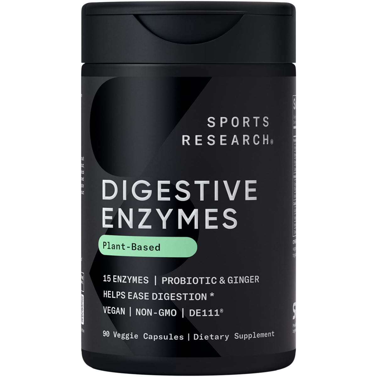 Sports Research Digestive Enzymes with Probiotics - 90 Vegetarian Capsules
