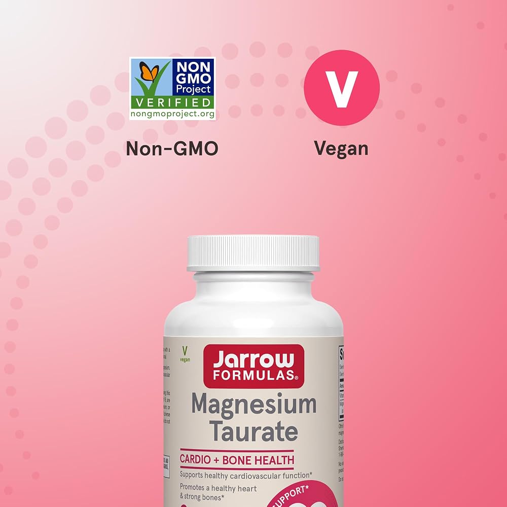Jarrow Formulas Magnesium Taurate 300 mg - 90 Vegetarian Capsules - image 4