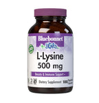 BlueBonnet L-Lysine 500mg Free Form Amino Acid - 100 Veg Capsules