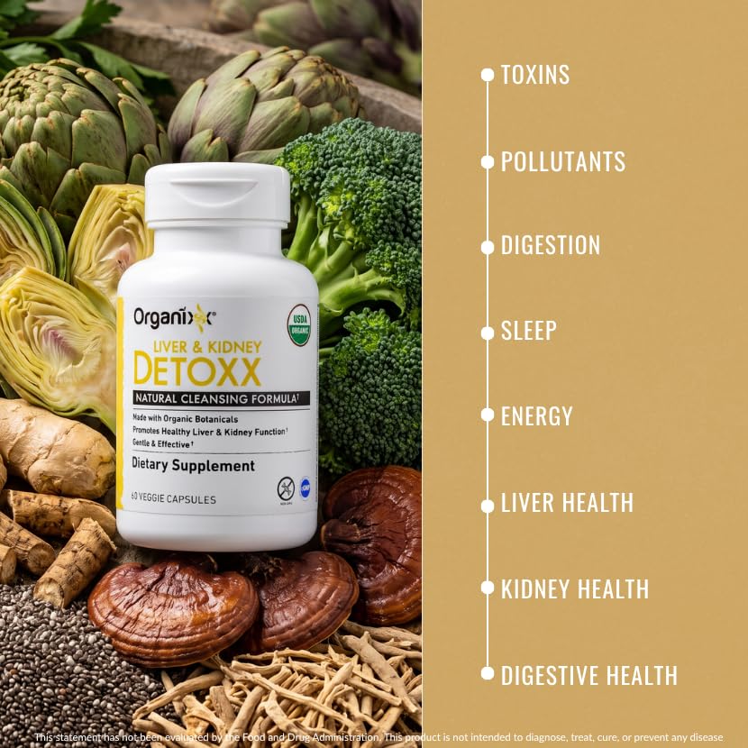 Organixx Kidney & Liver Support Cleanse Milk Thistle - 60 Capsules - image 5